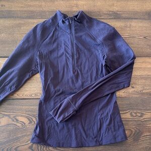 Lululemon Purple/burgundy Long Sleeve Quarter-Zip Top